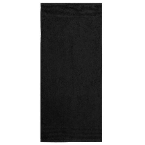 Dyckhoff 0410996100 Handtuchset "Brillant", 2 Badetücher / Duschtücher 70 x 140 cm und 4 Handtücher 50 x 100 cm, 6-teilig, weiß / schwarz