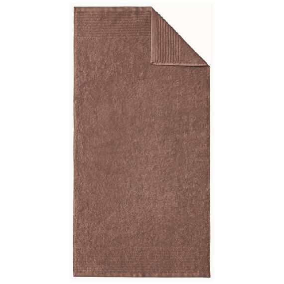 Dyckhoff 0410996225 Handtuchset "Brillant", 2 Badetücher / Duschtücher 70 x 140 cm und 4 Handtücher 50 x 100 cm, 6-teilig, sekt / nuss