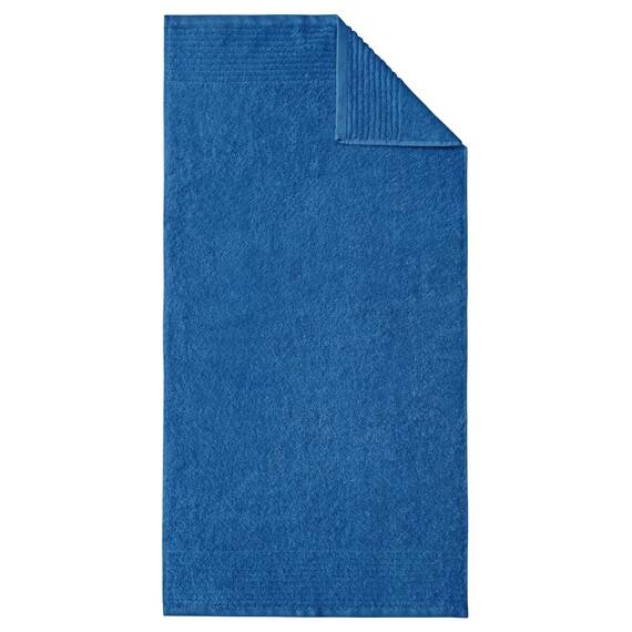 Dyckhoff Handtuchset "Brillant", 2 Badetücher / Duschtücher 70 x 140 cm und 4 Handtücher 50 x 100 cm, 6-teilig, blau