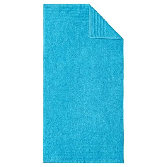 Dyckhoff Handtuchset "Brillant", 2 Badetücher / Duschtücher 70 x 140 cm und 4 Handtücher 50 x 100 cm, 6-teilig, türkis