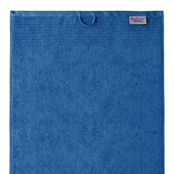 Dyckhoff Handtuchset "Brillant", 2 Badetücher / Duschtücher 70 x 140 cm und 4 Handtücher 50 x 100 cm, 6-teilig, blau
