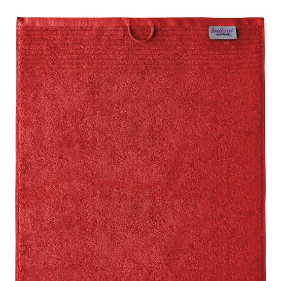 Dyckhoff Handtuchset Brillant, 2 Badetücher 70 x 140 cm und 4 Handtücher 50 x 100 cm, 6-teilig, Kirsche