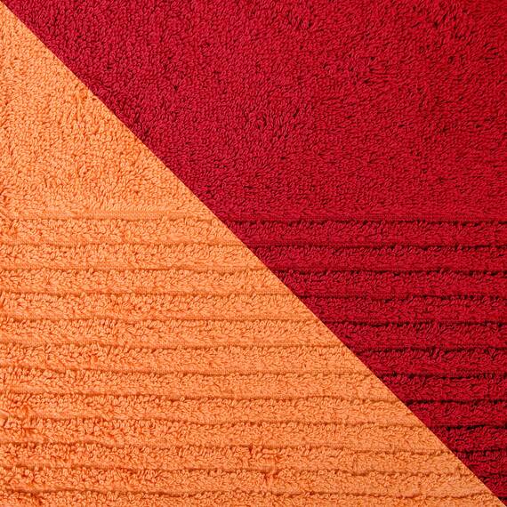 Dyckhoff 0410996525 Handtuchset "Brillant", 2 Badetücher / Duschtücher 70 x 140 cm und 4 Handtücher 50 x 100 cm, 6-teilig, kirsche / peach