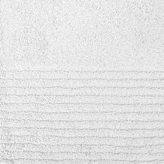 Dyckhoff 0410996200 Handtuchset "Brillant", 2 Badetücher / Duschtücher 70 x 140 cm und 4 Handtücher 50 x 100 cm, 6-teilig, weiß / nuss