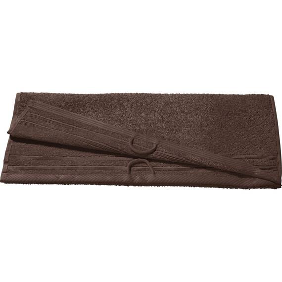 Erwin Müller Duschtuch Heidelberg 100% Baumwolle braun Größe 70x140 cm - saugstark, gut trocknend, kompakt, leichte Qualität - ideal für Sport, Strand, Reisen (weitere Farben)