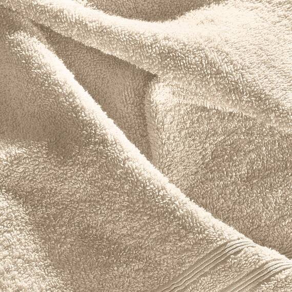 Erwin Müller Liegetuch Heidelberg 100% Baumwolle beige Größe 80x200 cm - saugstark, gut trocknend, kompakt, leichte Qualität - ideal für Sport, Strand, Reisen