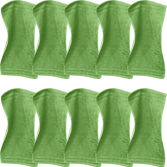 Erwin Müller Gästetuch Heidelberg 10er- Pack, 100% Baumwolle apfelgrün Größe 30x50 cm - weiche Qualität, saugstark und strapazierfähig - praktisch durch Schlaufe