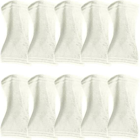 Erwin Müller Gästetuch Heidelberg 10er- Pack, 100% Baumwolle Creme Größe 30x50 cm - weiche Qualität, saugstark und strapazierfähig - praktisch durch Schlaufe