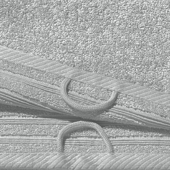 Erwin Müller Handtuch Heidelberg 100% Baumwolle hellgrau Größe 50x80 cm - saugstark, gut trocknend, kompakt, leichte Qualität - ideal für Sport, Strand, Reisen (weitere Farben)