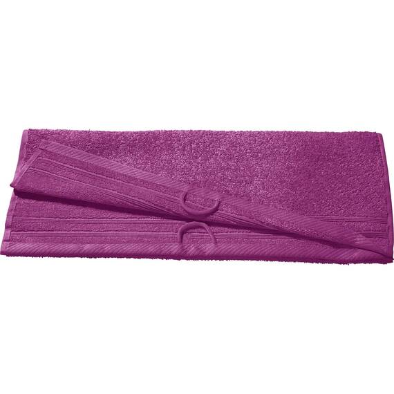 Erwin Müller Handtuch Heidelberg 100% Baumwolle Fuchsia Größe 50x100 cm - saugstark, gut trocknend, kompakt, leichte Qualität - ideal für Sport, Strand, Reisen (weitere Farben)