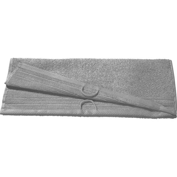 Erwin Müller Handtuch Heidelberg 100% Baumwolle hellgrau Größe 50x80 cm - saugstark, gut trocknend, kompakt, leichte Qualität - ideal für Sport, Strand, Reisen (weitere Farben)
