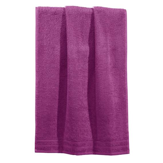 Erwin Müller Badetuch Heidelberg 100% Baumwolle Fuchsia Größe 100x150 cm - saugstark, gut trocknend, kompakt, leichte Qualität - ideal für Sport, Strand, Reisen (weitere Farben)