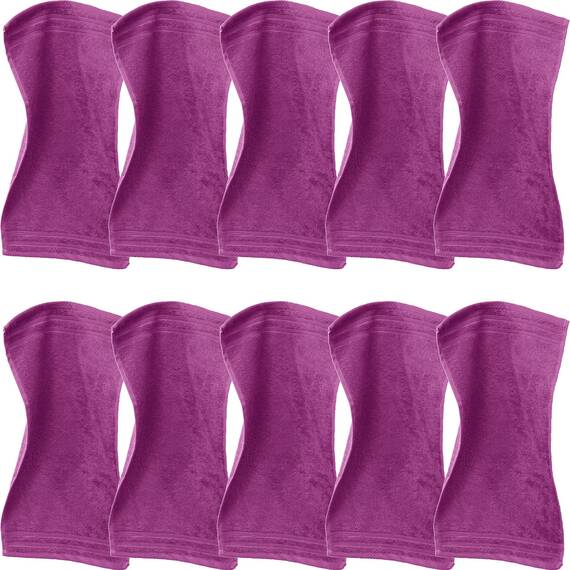 Erwin Müller Gästetuch Heidelberg 10er- Pack, 100% Baumwolle Fuchsia Größe 30x50 cm - weiche Qualität, saugstark und strapazierfähig - praktisch durch Schlaufe