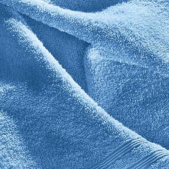 Erwin Müller Badetuch Heidelberg 100% Baumwolle hellblau Größe 100x150 cm - saugstark, gut trocknend, kompakt, leichte Qualität - ideal für Sport, Strand, Reisen (weitere Farben)