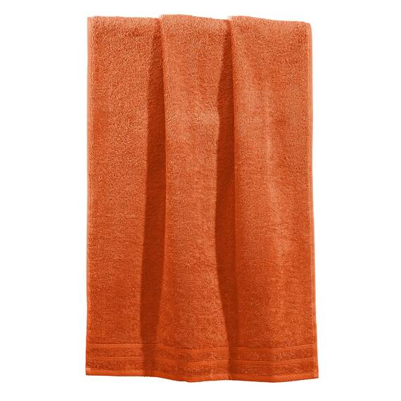 Erwin Müller Duschtuch Heidelberg 100% Baumwolle orange Größe 70x140 cm - saugstark, gut trocknend, kompakt, leichte Qualität - ideal für Sport, Strand, Reisen (weitere Farben)