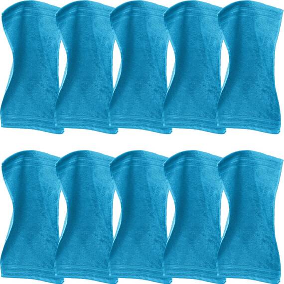 Erwin Müller Gästetuch Heidelberg 10er- Pack, 100% Baumwolle türkis Größe 30x50 cm - weiche Qualität, saugstark und strapazierfähig - praktisch durch Schlaufe