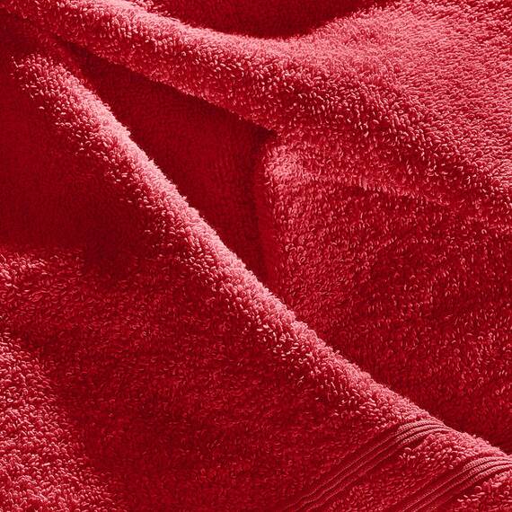 Erwin Müller Liegetuch Heidelberg 100% Baumwolle rot Größe 80x200 cm - saugstark, gut trocknend, kompakt, leichte Qualität - ideal für Sport, Strand, Reisen