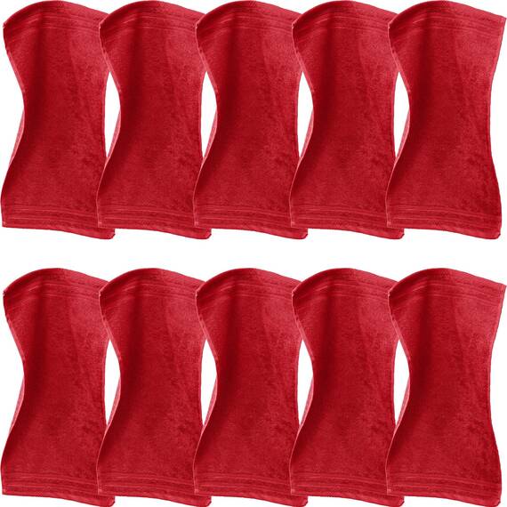 Erwin Müller Gästetuch Heidelberg 10er- Pack, 100% Baumwolle rot Größe 30x50 cm - weiche Qualität, saugstark und strapazierfähig - praktisch durch Schlaufe