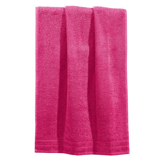 Erwin Müller Liegetuch Heidelberg 100% Baumwolle pink Größe 80x200 cm - saugstark, gut trocknend, kompakt, leichte Qualität - ideal für Sport, Strand, Reisen