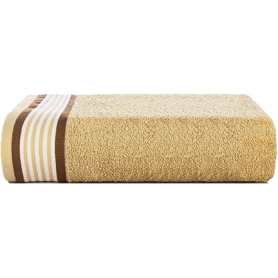 Casa Copenhagen He & She 6-teiliges Handtuchset, Braun - Beige, 550 g/m²2 Badetücher, 2 Handtücher, 2 Waschlappen, Entworfen in Dänemark Aus ägyptischer Baumwolle für Bad, Küche & Dusche