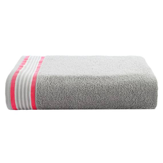 Casa Copenhagen He & She 2-teiliges XL-Designer Badetuch-Set aus 100% ägyptischer Baumwolle Staubblau–Rosa, 90x180 cm Badetücher für das Badezimmer (perfekte Geschenkset für Damen & Herren)
