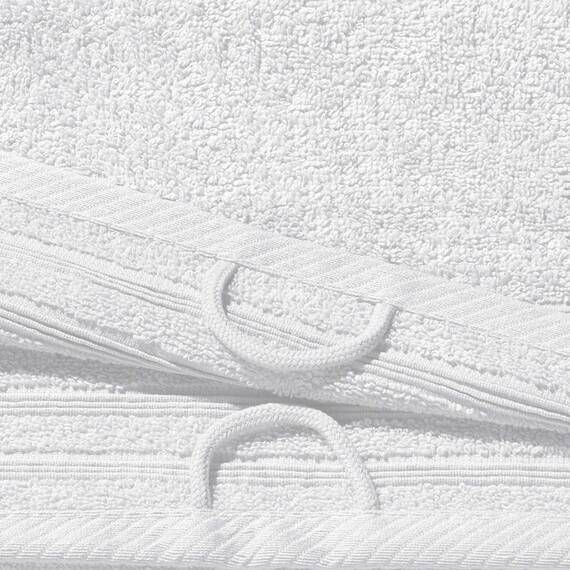 Erwin Müller Handtuch Heidelberg 100% Baumwolle weiß Größe 50x80 cm - saugstark, gut trocknend, kompakt, leichte Qualität - ideal für Sport, Strand, Reisen (weitere Farben)