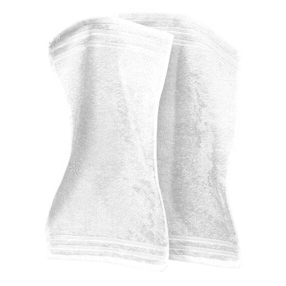 Erwin Müller Gästetuch Heidelberg 2er- Pack 100% Baumwolle weiß Größe 30x50 cm - leichte Qualität, saugstark, schnelltrocknend, kompakt - ideal für Sport, Strand, Reisen