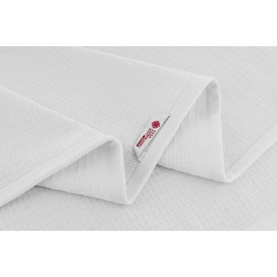 Casa Copenhagen Waffle 4-teiliges Geschenkset XL Designer Handtüchern aus 100% ägyptischer Baumwolle- Weiß, 70x140 cm, 4Badetücher für Badezimmer (perfekte Geschenkset für Damen & Herren)