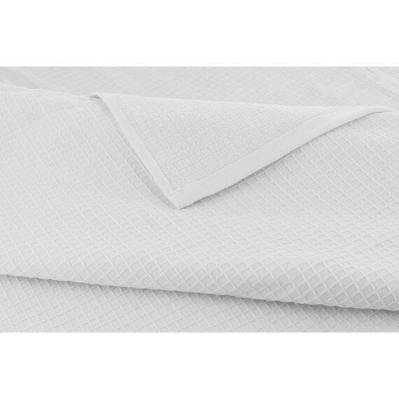 Casa Copenhagen Waffle 4-teiliges Geschenkset XL Designer Handtüchern aus 100% ägyptischer Baumwolle- Weiß, 70x140 cm, 4Badetücher für Badezimmer (perfekte Geschenkset für Damen & Herren)