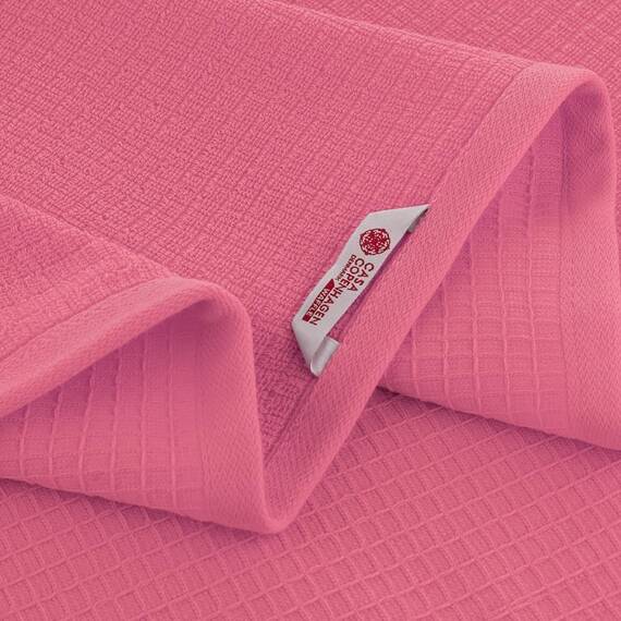 Casa Copenhagen Waffle 4-teiliges Geschenkset XL Designer Handtüchern aus 100% ägyptischer Baumwolle- Rosa, 70x140 cm, 4Badetücher für Badezimmer (perfekte Geschenkset für Damen & Herren)