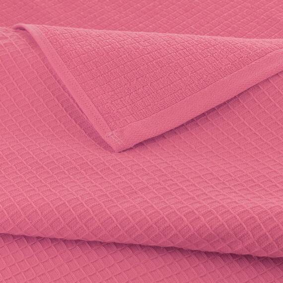 Casa Copenhagen Waffle 4-teiliges Geschenkset XL Designer Handtüchern aus 100% ägyptischer Baumwolle- Rosa, 70x140 cm, 4Badetücher für Badezimmer (perfekte Geschenkset für Damen & Herren)