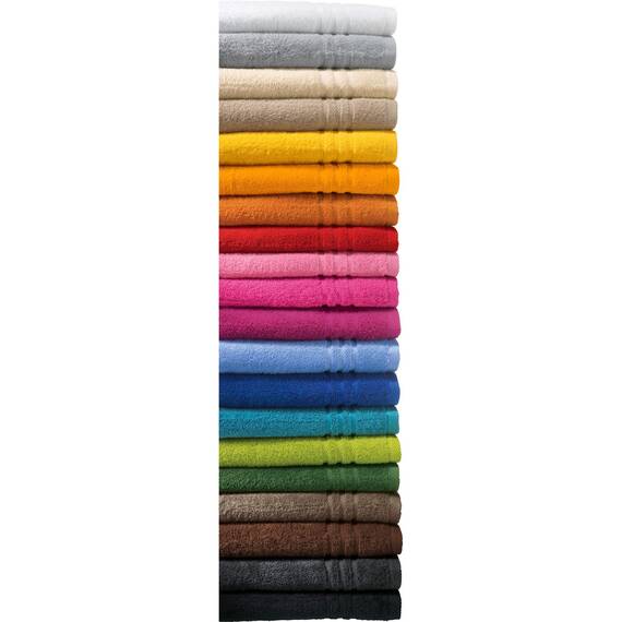REDBEST Duschvorlage, Badteppich New York Creme Größe 50x80 cm - saugstark, sehr strapazierfähig, hautsympathisch, trittweich, 100% Baumwolle