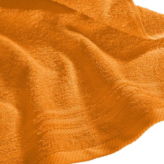 REDBEST Seiftuch New York 2er- Pack orange Größe 30x30 cm - leichte, weiche Qualität, saugstark, sehr strapazierfähig, 100% Baumwolle