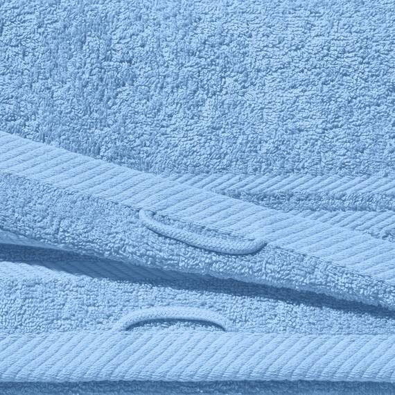 REDBEST Handtuchset, Frottierset New York 6-TLG. hellblau - leichte, weiche Qualität, saugstark, sehr strapazierfähig, 100% Baumwolle