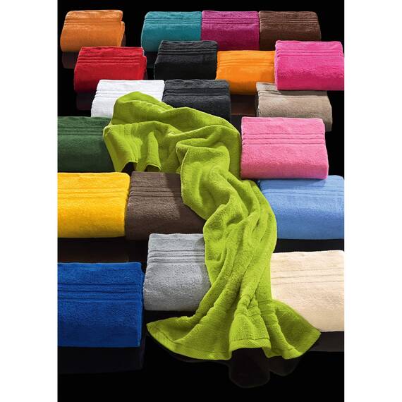 REDBEST Seiftuch New York 2er- Pack Mandarine Größe 30x30 cm - leichte, weiche Qualität, saugstark, sehr strapazierfähig, 100% Baumwolle
