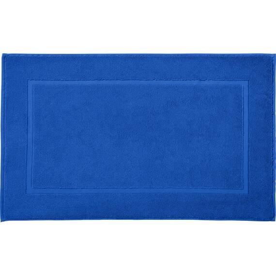 REDBEST Duschvorlage, Badteppich New York Royalblau Größe 50x80 cm - saugstark, sehr strapazierfähig, hautsympathisch, trittweich, 100% Baumwolle