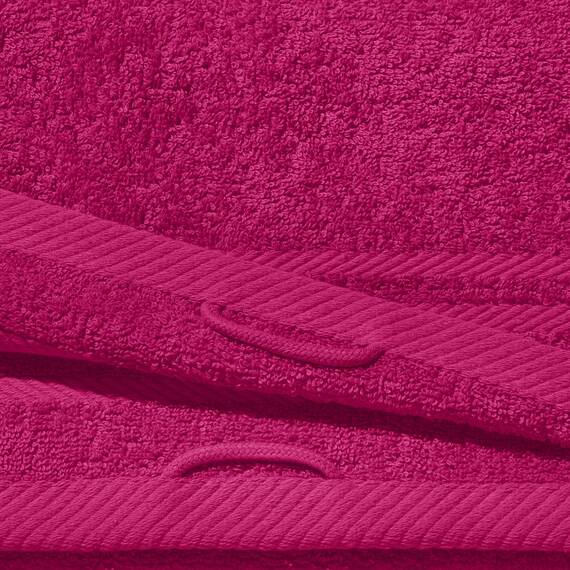 REDBEST Seiftuch New York 2er- Pack Fuchsia Größe 30x30 cm - leichte, weiche Qualität, saugstark, sehr strapazierfähig, 100% Baumwolle
