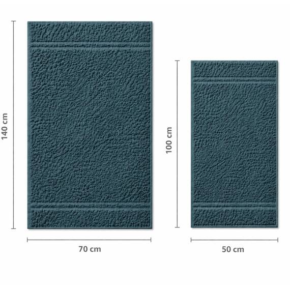 TRAMAS+ 4er-Set Premium Handtücher 700 g, 100% Baumwolle, 2 Handtücher 50x100 cm und 2 Badetücher 70x140 cm, extra weich, schnelltrocknend und sehr saugfähig - Mintgrün