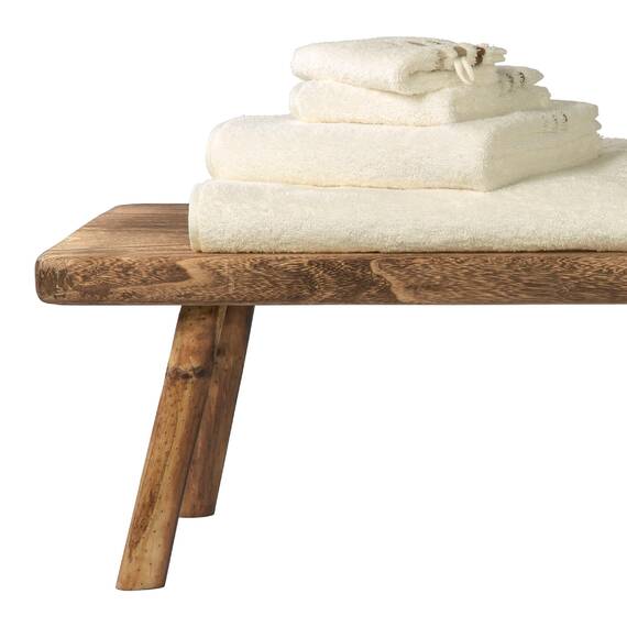 Schiesser Handtuchset Skyline Color - 4-teilig - 50 x 100 cm - Creme