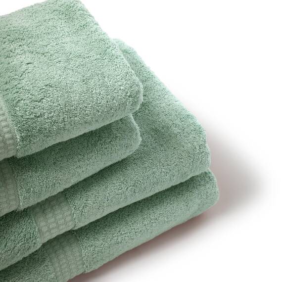TRAMAS+ 4er-Set Premium Handtücher 700 g, 100% Baumwolle, 2 Handtücher 50x100 cm und 2 Badetücher 70x140 cm, extra weich, schnelltrocknend und sehr saugfähig - Tiffany-Grün