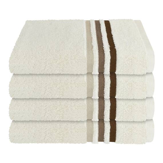 Schiesser Handtuchset Skyline Color - 4-teilig - 50 x 100 cm - Creme