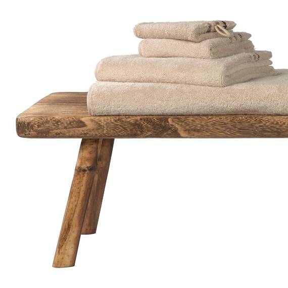 Schiesser Handtuchset Skyline Color - 4-teilig - 50 x 100 cm - Sand