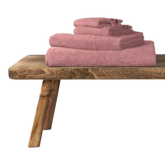Schiesser Handtuchset Skyline Color - 4-teilig - 50 x 100 cm - Altrosa