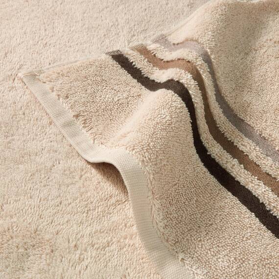 Schiesser Handtuchset Skyline Color - 4-teilig - 50 x 100 cm - Sand