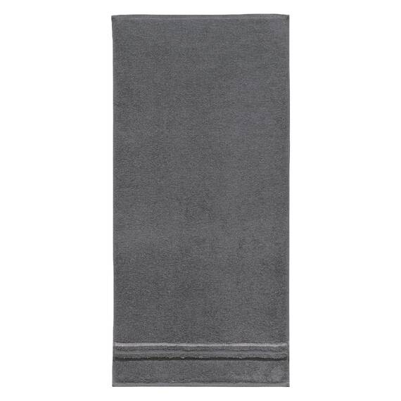 Schiesser Handtuchset Skyline Color - 4-teilig - 50 x 100 cm - Dunkelgrau
