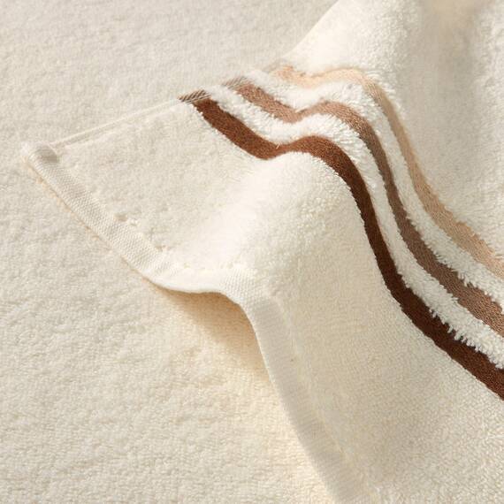 Schiesser Handtuchset Skyline Color - 4-teilig - 50 x 100 cm - Creme