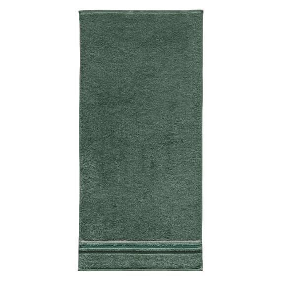 Schiesser Handtuchset Skyline Color - 4-teilig - 50 x 100 cm - Dunkelgrün