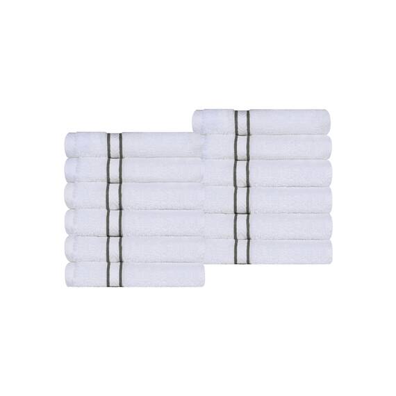 Superior Türkische Baumwolle 12 Stück Waschlappen Gesichtshandtuch Set Kleine Handtücher für Gesichtsreinigung/Trocknen, Quick Dry, Spa, Hotel, Resort, Zuhause, Gäste-WC, Hauptbad, Wohnaccessoires,