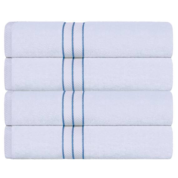 SUPERIOR Türkische Baumwolle Ultra-Plüsch Badetuch 4er Set Handtücher für Dusche, Badezimmer, Home Essentials, Spa, Gäste/Hauptbad, Airbnb, Wohnung, Erwachsene und Kinder, weich, schnell trocknend,