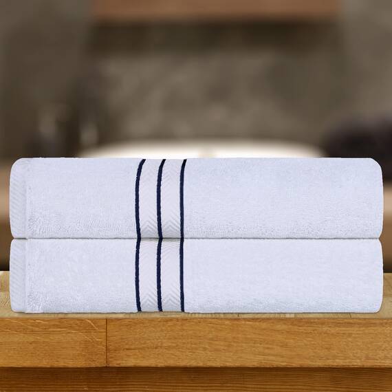 SUPERIOR Türkische Baumwolle, ultraplüschiges 2-teiliges Badetuch-Set, übergroße Handtücher für Erwachsene und Kinder, Hotel-Kollektion, flauschig weich, schnell trocknend, für Zuhause, Gäste-WC,